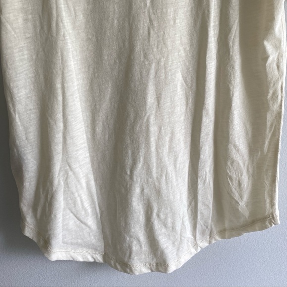 MADEWELL Cream T-shirt With Colourful Collar Size XS - Picture 8 of 10